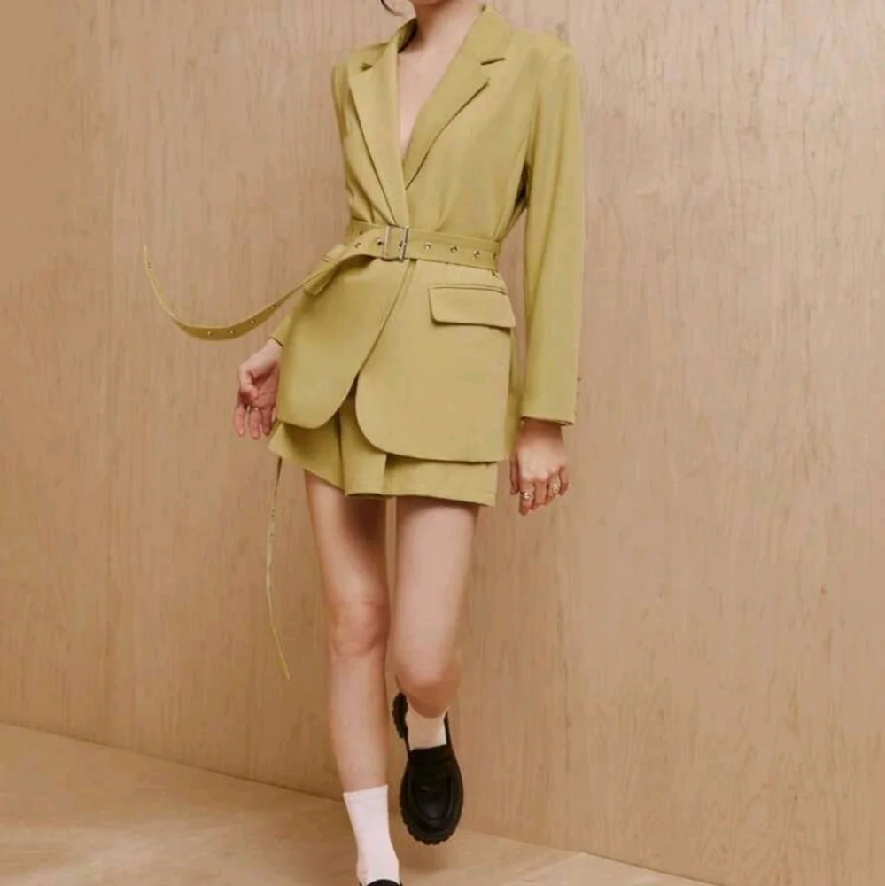 Mathilde Lhomme Designer Oversized Blazer With Long Belt, Fall, For Autumn - Picture 7 of 7